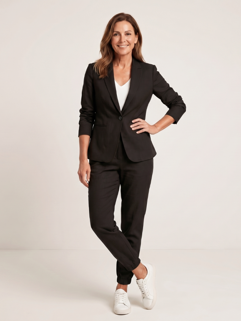 Fiosette | Notch Collar Relaxed Tailored Suit