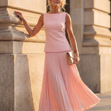 Thealia | Structured Bodice Pleated Skirt Set