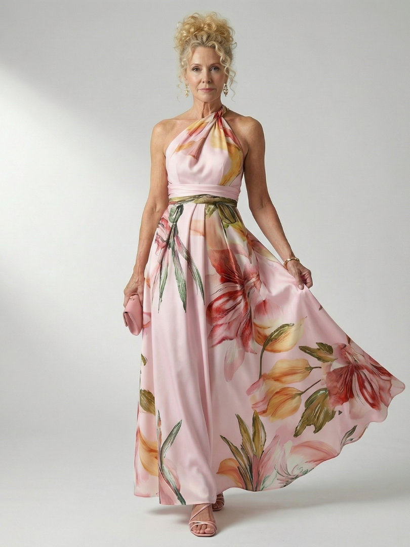 Celsette | Light Floral Maxi Dress