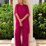 Surisette | Layered Chiffon Two Piece Pant Set