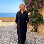 Lorra | Long Sleeve Relaxed Silhouette Maxi Dress