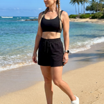 Taletta | Sleeveless Scoop Neck Crop Top And Shorts Set