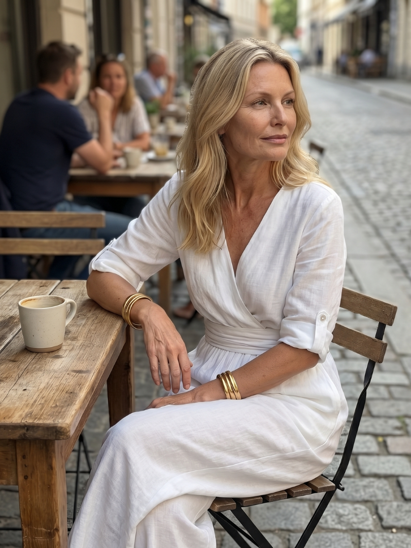 Wrennamae | Cross Front Wide Leg Jumpsuit