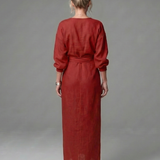Giandra | Diagonal Drape Maxi Dress