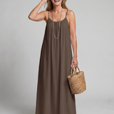 Lunine | Gathered Neckline Silhouette Loose Lounge Dress