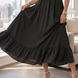 Fleurlia | Ruffle Sleeve Smocked Waist Midi Dress