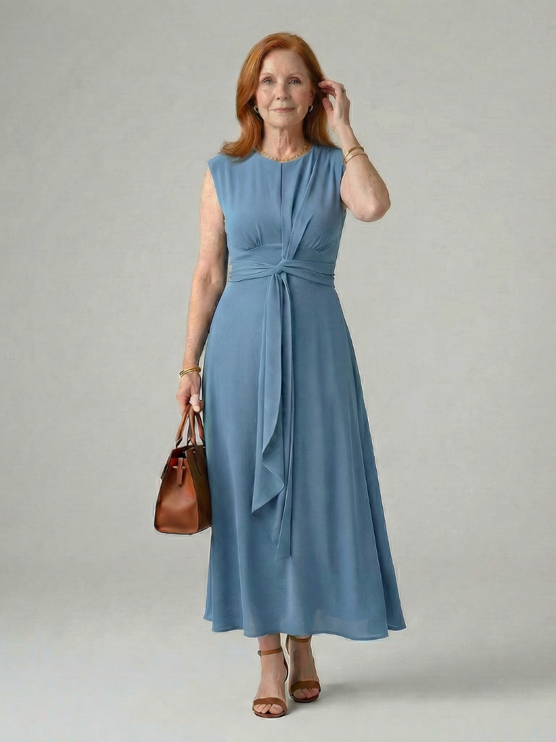 Kalmae | Clean Tie Midi Dress