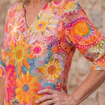 Milbelle | Multicolor Floral Pattern Knee Length Dress