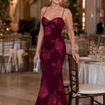 Talialette | Spaghetti Strap Corset Bodice Maxi Dress