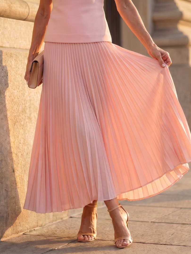 Thealia | Structured Bodice Pleated Skirt Set