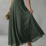Vidabeth | Off Shoulder Draped Midi Dress