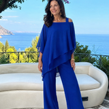 Taliadra | Layered Asymmetrical Two Piece Pant Set