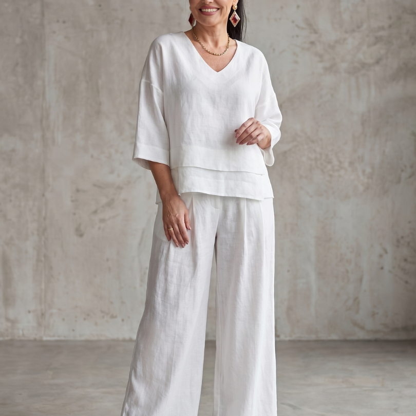 Callia | Layered Top Wide Leg Set
