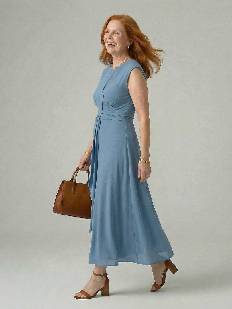 Kalmae | Clean Tie Midi Dress