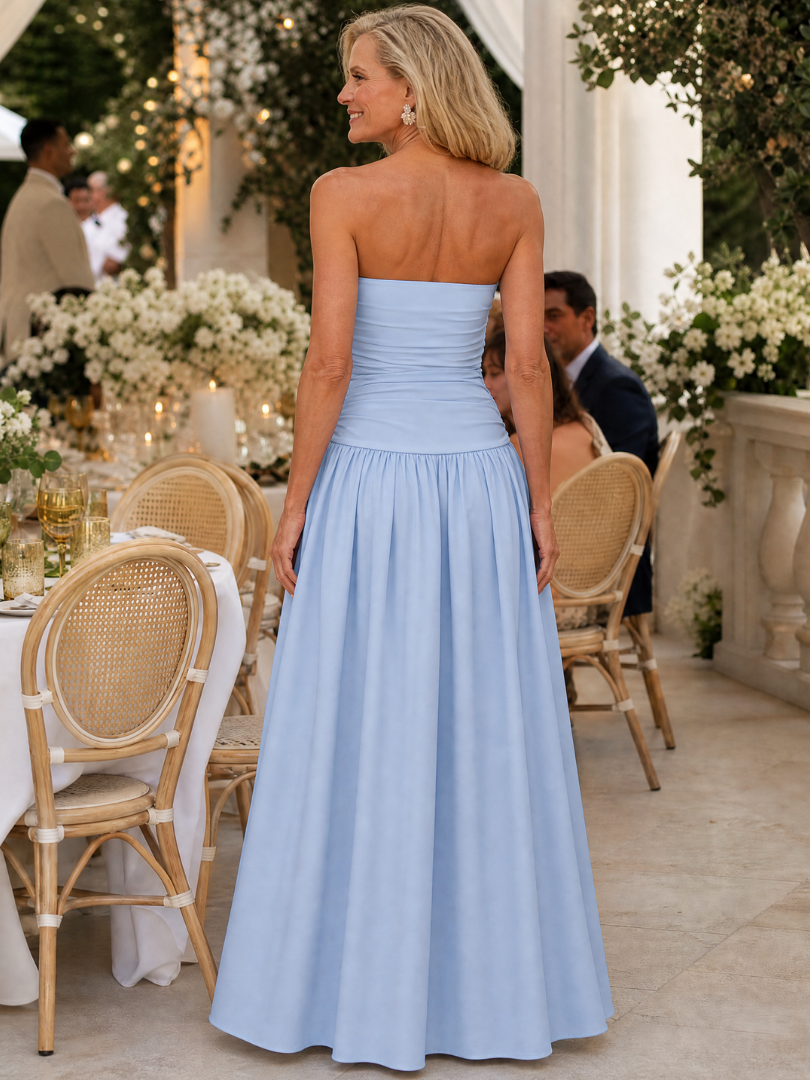 Sabwyn | Strapless Ruched Bodice Midi Dress
