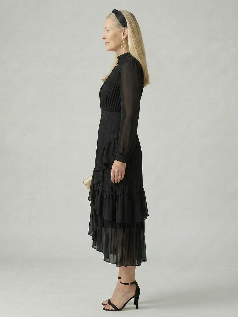 Dahbelle | Fluid Drape Midi Dress