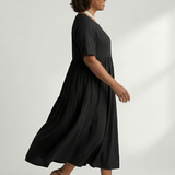 Verdra | Simple Gather Midi Dress