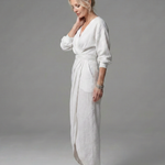 Giandra | Diagonal Drape Maxi Dress