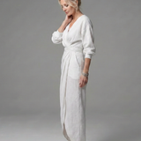 Giandra | Diagonal Drape Maxi Dress