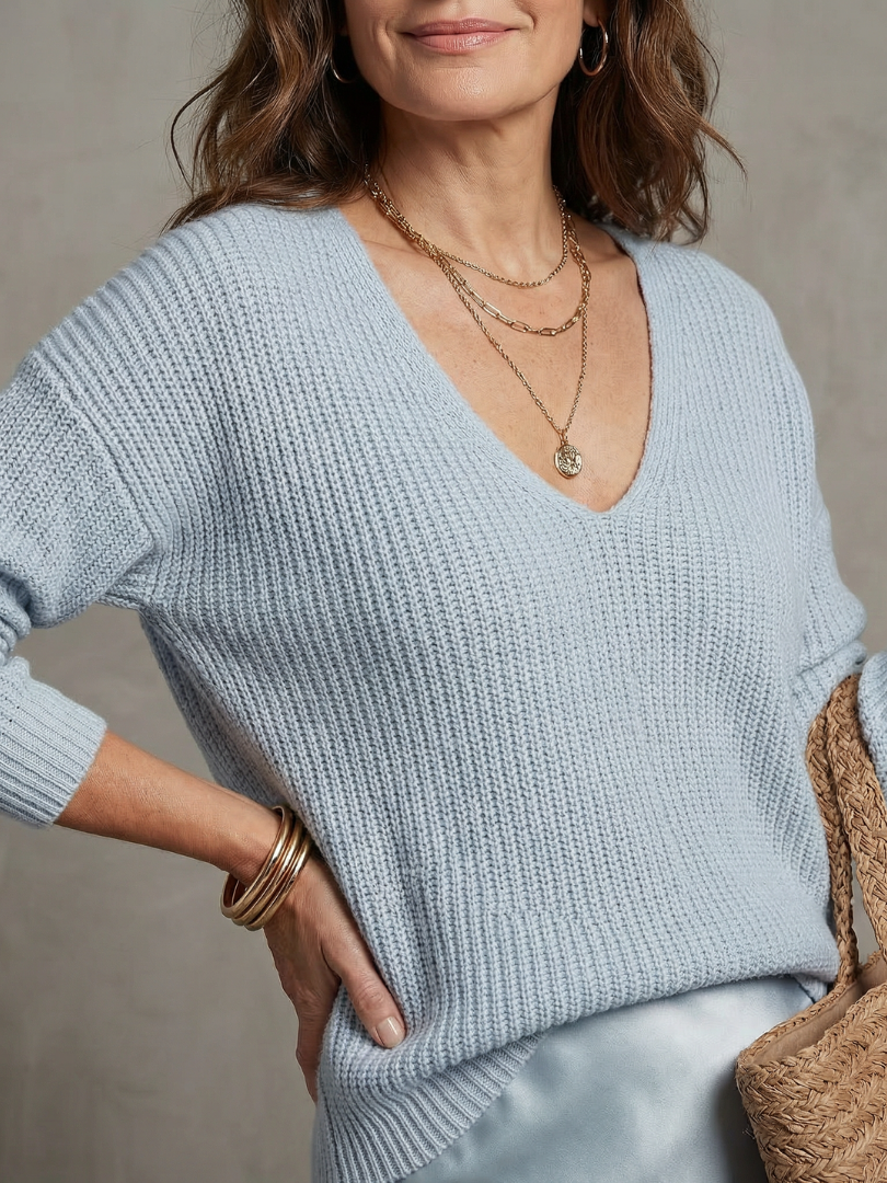 Lunwyn | Bias Fall Satin Skirt Knit Layer Set