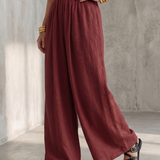 Wrennamae | Cross Front Wide Leg Jumpsuit