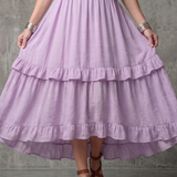 Vidassa | Tiered Ruffle Halter Maxi Dress
