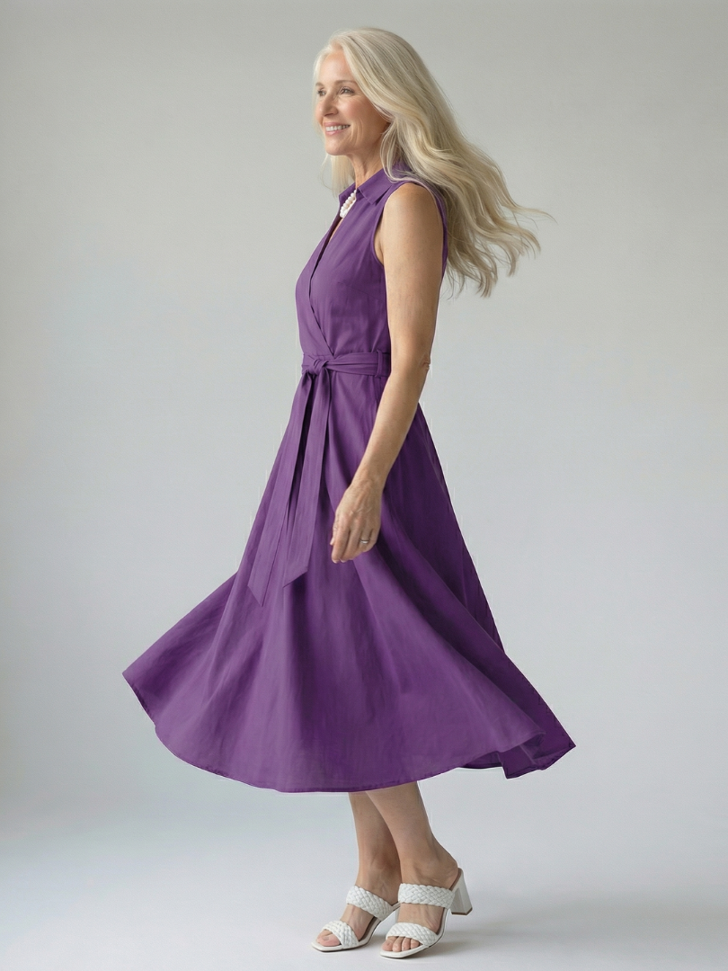 Sennarose | Relaxed Drape Midi Dress