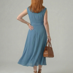 Kalmae | Clean Tie Midi Dress