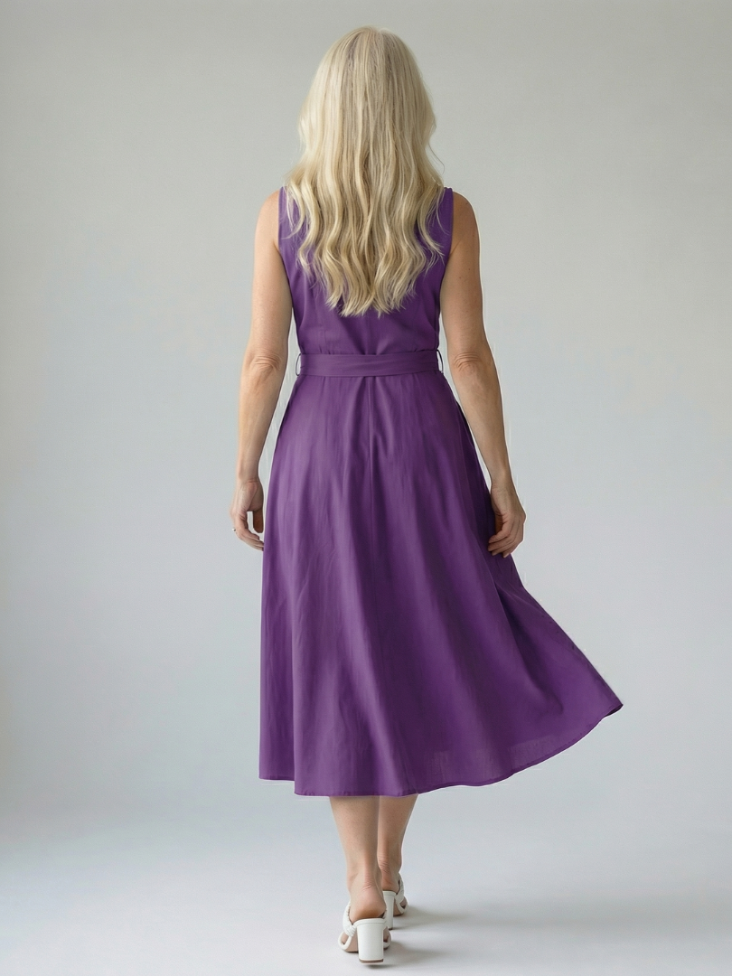 Sennarose | Relaxed Drape Midi Dress