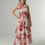 Penlora | Gathered Halter Midi Dress