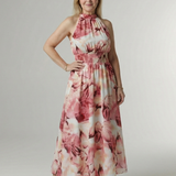 Penlora | Gathered Halter Midi Dress
