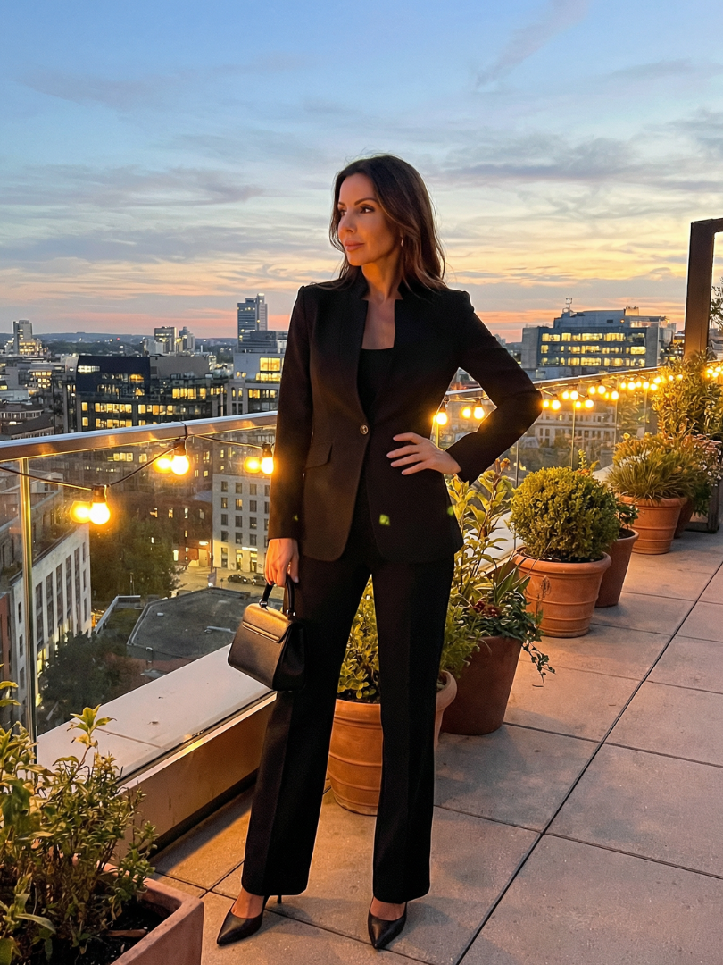 Mirassa | Structured Stand Collar Tailored Suit