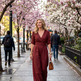 Wrennamae | Cross Front Wide Leg Jumpsuit