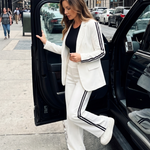 Renette | Contrast Stripe Wide Leg Set