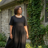 Verdra | Simple Gather Midi Dress