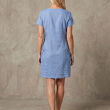 Callabelle | Zip Neck Pocket Detail Knee Length Dress