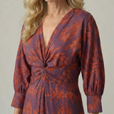Linnsette | Natural Wrap Midi Dress