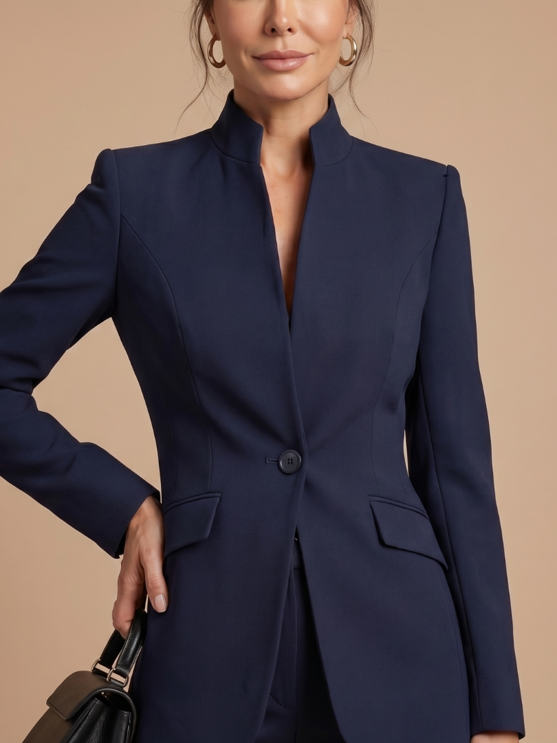 Mirassa | Structured Stand Collar Tailored Suit