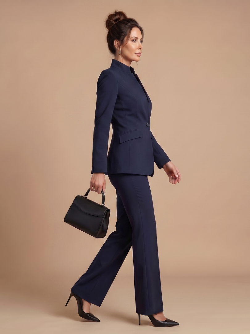 Mirassa | Structured Stand Collar Tailored Suit