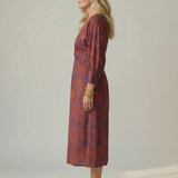 Linnsette | Natural Wrap Midi Dress