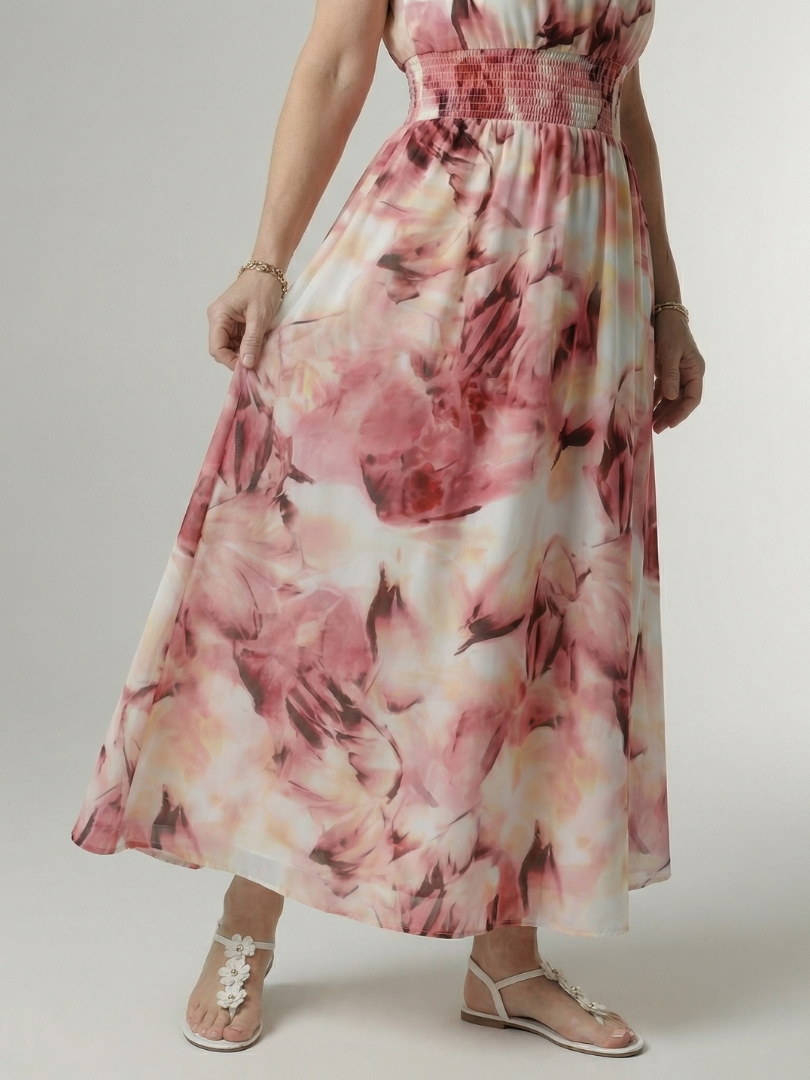 Penlora | Gathered Halter Midi Dress