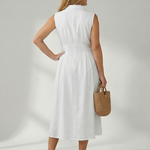 Tesbeth | Stack Button Midi Dress