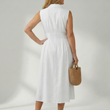 Tesbeth | Stack Button Midi Dress