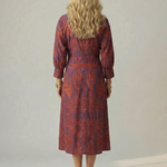 Linnsette | Natural Wrap Midi Dress