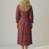 Linnsette | Natural Wrap Midi Dress