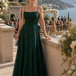 Fiorin | Spaghetti Strap Full Lace Maxi Dress