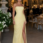 Talthea | Strapless High Side Slit Maxi Dress
