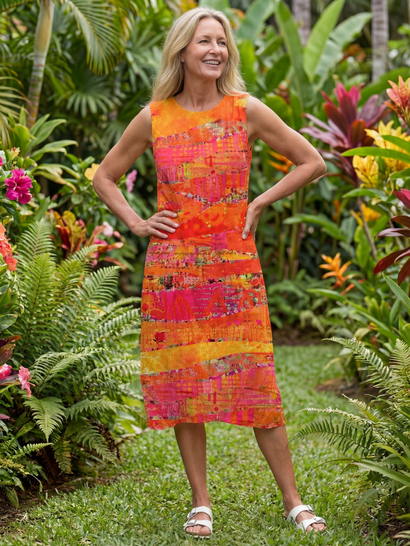 Giamae | Painted Path Midi Dress