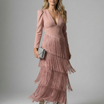 Corrose | Fringe Layer Midi Dress