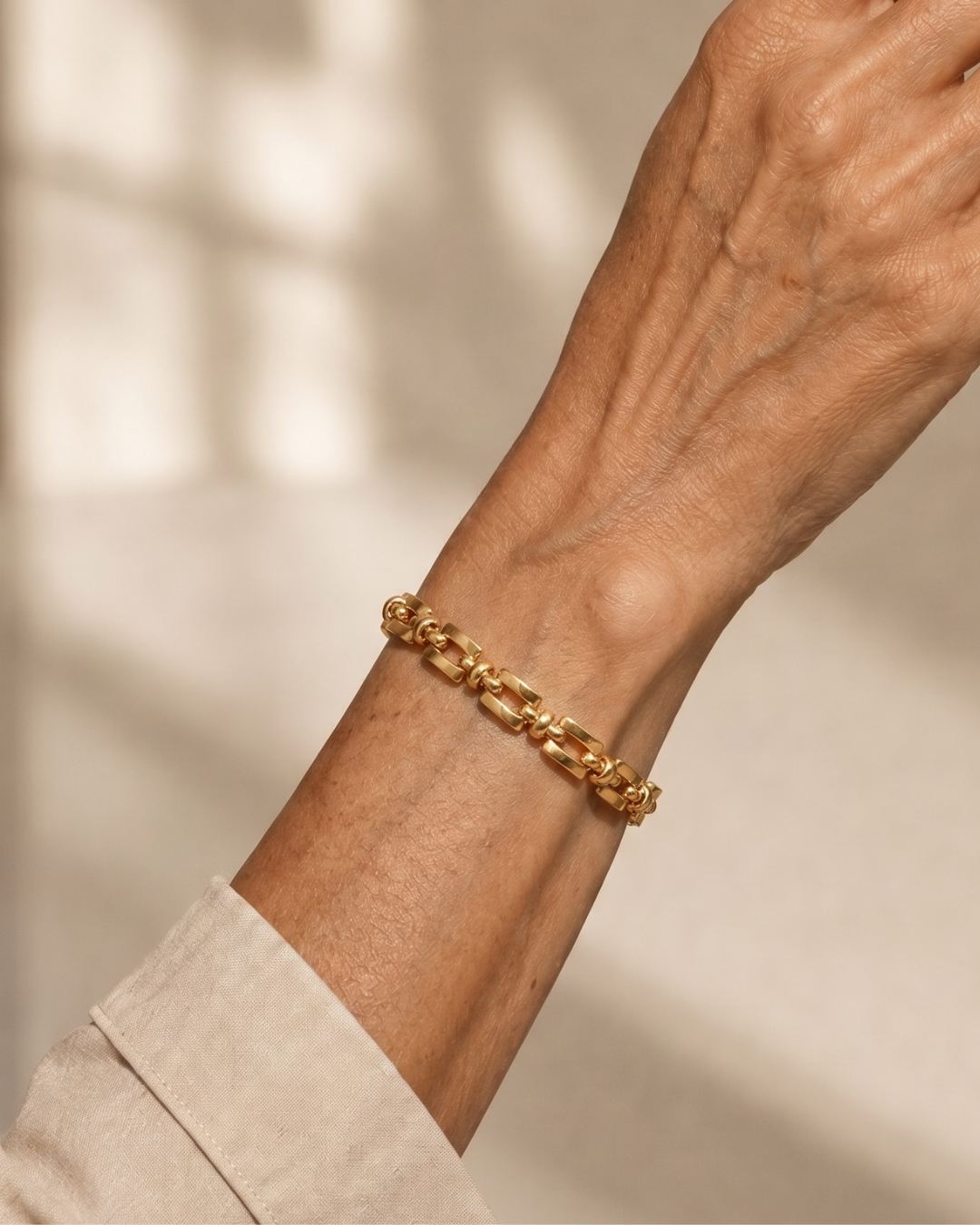 Seralyn | Geometric Link Chain Bracelet